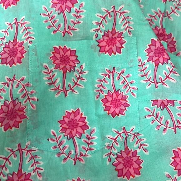 J. Crew Factory BF817 Lightweight cotton floralshirt in signature fit size small - Picture 7 of 9